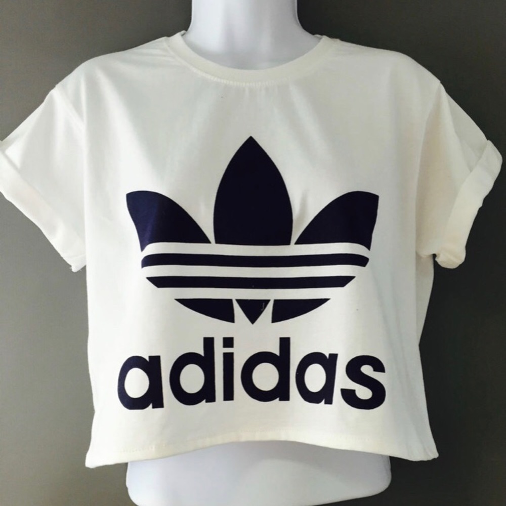 Adidas cropped tee!